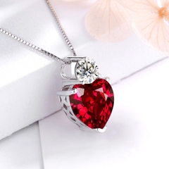 Dây chuyền Swarovski 925  silver Red heart