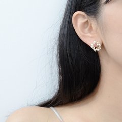 Khuyên tai Korean style Swarovski Cecy