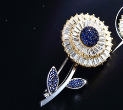 Trâm cài pha lê SWAROVSKI Sunflower