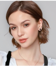 Khuyên tai s925 Four leaf clover phủ vàng hồng 18k