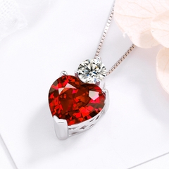 Dây chuyền Swarovski 925  silver Red heart