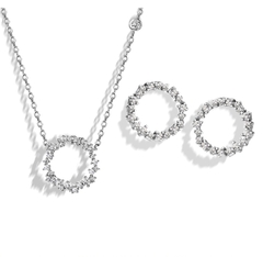 Bộ trang sức SWAROVSKI bạc ý 925