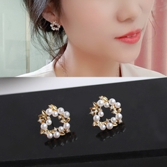 Khuyên tai Korean style Swarovski Cecy