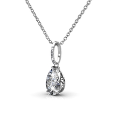 Dây chuyền Swarovski Silver 925 with 18K white gold plated  DS090