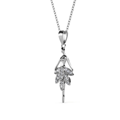 Dây chuyền Swarovski 925 sterling silver with 18k white gold plated DPS0218