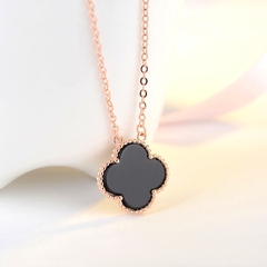 Dây chuyền bạc ý 925   Four-leaf clover