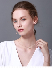 Dây chuyển SWAROVSKI CC phủ vàng 18k