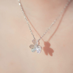 Dây chuyền bạc ý 925 - Flower Swarovski CECY