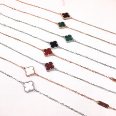 Lắc tay four leaf clover s925 ( Red / White / Green / Black )