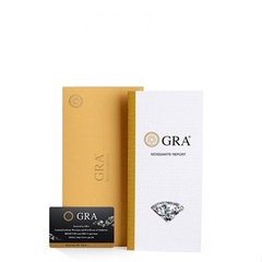 Nhẫn kim cương Moissanite GRA 001 Bạc Ý 925 002 _Bảo hành chính hãng