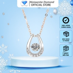 Dây chuyền kim cương Moissanite GRA 005 Bạc Ý 925_Bảo hành chính hãng