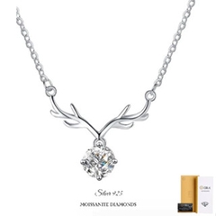 Dây chuyền kim cương Moissanite GRA 005 Bạc Ý 925_Bảo hành chính hãng