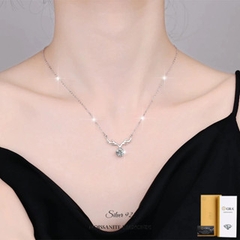 Dây chuyền kim cương Moissanite GRA 005 Bạc Ý 925_Bảo hành chính hãng