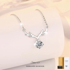 Dây chuyền kim cương Moissanite GRA 005 Bạc Ý 925_Bảo hành chính hãng