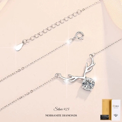 Dây chuyền kim cương Moissanite GRA 005 Bạc Ý 925_Bảo hành chính hãng