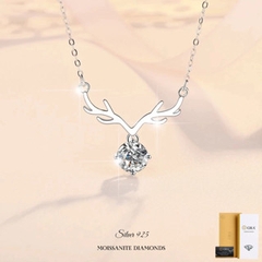 Dây chuyền kim cương Moissanite GRA 005 Bạc Ý 925_Bảo hành chính hãng