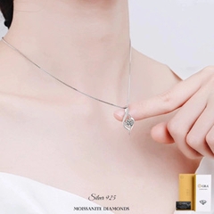 Dây chuyền kim cương Moissanite GRA 009  Bạc Ý 925_Bảo hành chính hãng