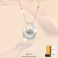 Dây chuyền kim cương Moissanite GRA 005 Bạc Ý 925_Bảo hành chính hãng