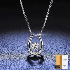 Dây chuyền kim cương Moissanite GRA 005 Bạc Ý 925_Bảo hành chính hãng
