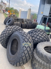 Lốp (vỏ) xe lu rung 23.1-26 MRF Ấn Độ Gai cao, Su lì