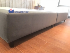 Divan kệ giường gỗ 30cm vải Valize DV01 Đệm Việt Pháp