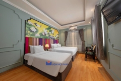 Bộ chăn ga gối kẻ sọc 50% cotton 50% poly T200 VP200K  Đệm Việt Pháp