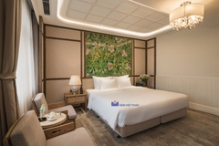 Bộ chăn ga gối trắng trơn 50% cotton T200 VP200T  Đệm Việt Pháp