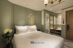 Bộ chăn ga gối trắng trơn 50% cotton T200 VP200T  Đệm Việt Pháp