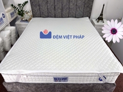 Tấm bảo vệ nệm chống thấm TC trắng 70% cotton 30% polyester BVD01 Đệm Việt Pháp