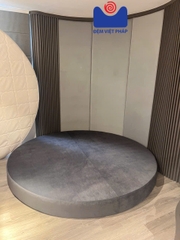 Divan kệ giường gỗ 30cm vải Valize DV01 Đệm Việt Pháp