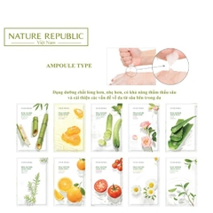 Mặt Nạ Giấy Cấp Ẩm Dưỡng Trắng Da Nature Republic Real Nature Mask Sheet 23ml