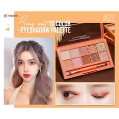 Bảng Phấn Mắt 10 Ô Habaria Pro 10 Color Eyeshadow Palette 10g
