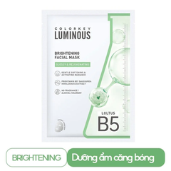 Mặt Nạ Colorkey Luminous B5 Facial Mask Dưỡng Ẩm, Làm Dịu, Sáng Da, Giảm Mụn 25ml