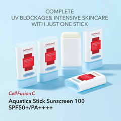 [CELL FUSION C] Sáp Chống Nắng Cấp Ẩm, Dịu Da, Giảm Nếp Nhăn & Sạm Nám Cell Fusion C Aquatica Stick Sunscreen 100 SPF 50+/PA++++ 19g
