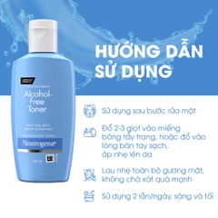 Nước Hoa Hồng Không Chứa Cồn Alcohol Free Toner Neutrogena 150ml
