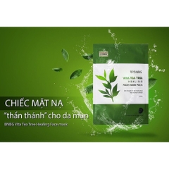 Combo 5 Mặt Nạ Giấy Chiết Xuất Tràm Trà Dành Cho Da Mụn BNBG Vita Tea Tree Healing Facial Mask 30ml x 5