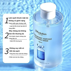 Nước Tẩy Trang JM Solution Hyaluronic Acid Ampoule Cleansing Water Nước Tẩy Trang Sạch Sâu Dịu Nhẹ Cấp Ẩm 500ml / 850ml