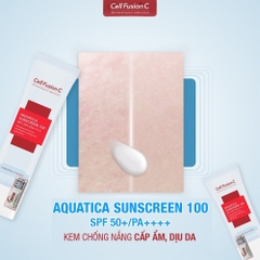 Kem Chống Nắng Cấp Ẩm Dịu Da Cell Fusion C Aquatica Sunscreen 100 SPF 50+ / PA++++ 35ml XANH