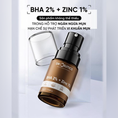 Serum DrCeutics BHA 2%+ Zinc 1% Tinh Chất Dưỡng Hỗ Trợ Giảm Mụn, Kiểm Soát Dầu Nhờn 30g