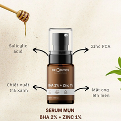 Serum DrCeutics BHA 2%+ Zinc 1% Tinh Chất Dưỡng Hỗ Trợ Giảm Mụn, Kiểm Soát Dầu Nhờn 30g