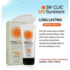 Kem chống nắng 3w Clinic Intensive UV Sunblock Cream SPF 50 Pa+++ 70ml