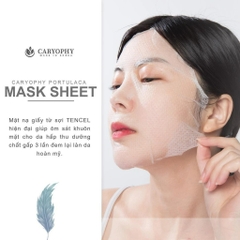 Mặt nạ Hỗ Trợ Giảm Và Ngăn Ngừa mụn Caryophy Portulaca Mask Sheet 3IN1