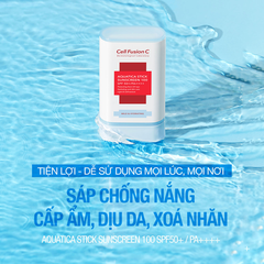 [CELL FUSION C] Sáp Chống Nắng Cấp Ẩm, Dịu Da, Giảm Nếp Nhăn & Sạm Nám Cell Fusion C Aquatica Stick Sunscreen 100 SPF 50+/PA++++ 19g