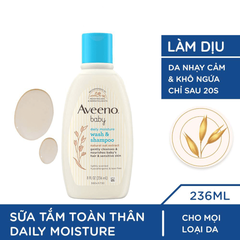 Sữa tắm gội toàn thân cao cấp Aveeno baby 236ml