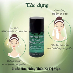 Nước Hoa Hồng Giảm Mụn Dưỡng Ẩm Some By Mi AHA-BHA-PHA 30 Days Miracle Toner 6ml -  TRIALSIZE