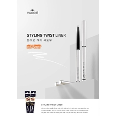 Chì kẻ mắt dạng sáp VACOSI NATURAL STUDIO STYLING TWIST LINER SILVER 5ml