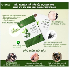 Combo 10 Mặt Nạ Giấy Chiết Xuất Tràm Trà Dành Cho Da Mụn BNBG Vita Tea Tree Healing Facial Mask (30mlx10) [BNBG TEATREE]