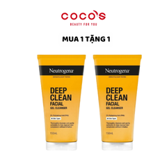[MUA 1 TẶNG 1] Sữa rửa mặt Neutrogena Deep Clean Facial Cleanse, Sữa rửa mặt làm sạch sâu 150ml