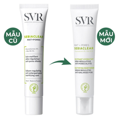 Kem Dưỡng Giảm Mụn, Thông Thoáng Lỗ Chân Lông SVR Sebiaclear Mat + Pores 40ml