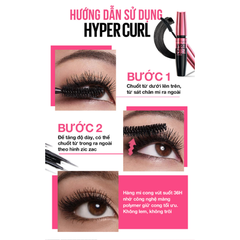 Mascara Dài Mi và Cong Mi Maybelline New York Hyper Curl Waterproof Chuốt Mi Đen 9.2ml